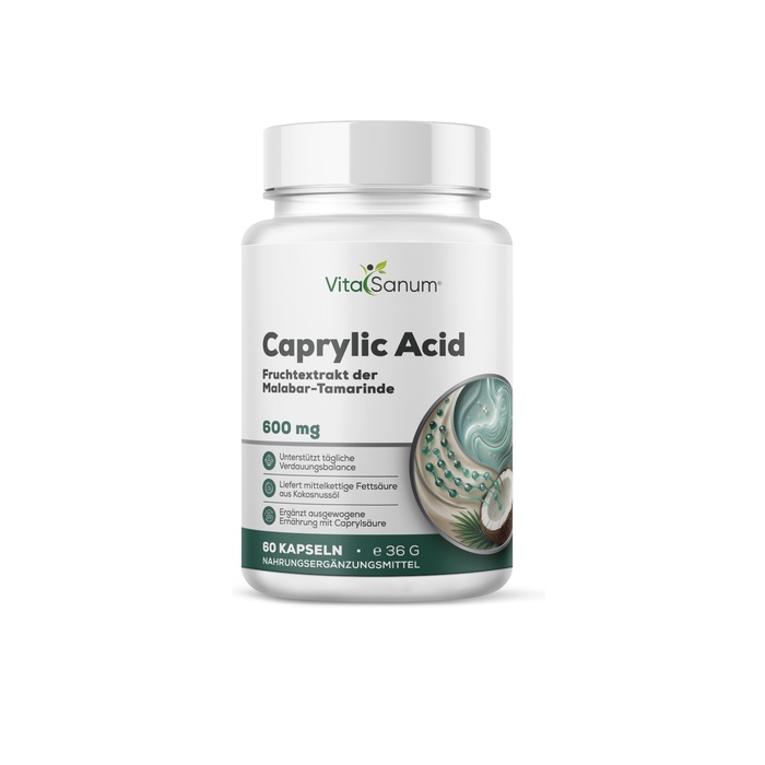 VitaSanum® – Caprylsäure (Octansäure) – 600 mg – 60 Softgelkapseln VitaSanum® – Caprylsäure (Octansäure) – 600 mg – 60 Softgelkapseln