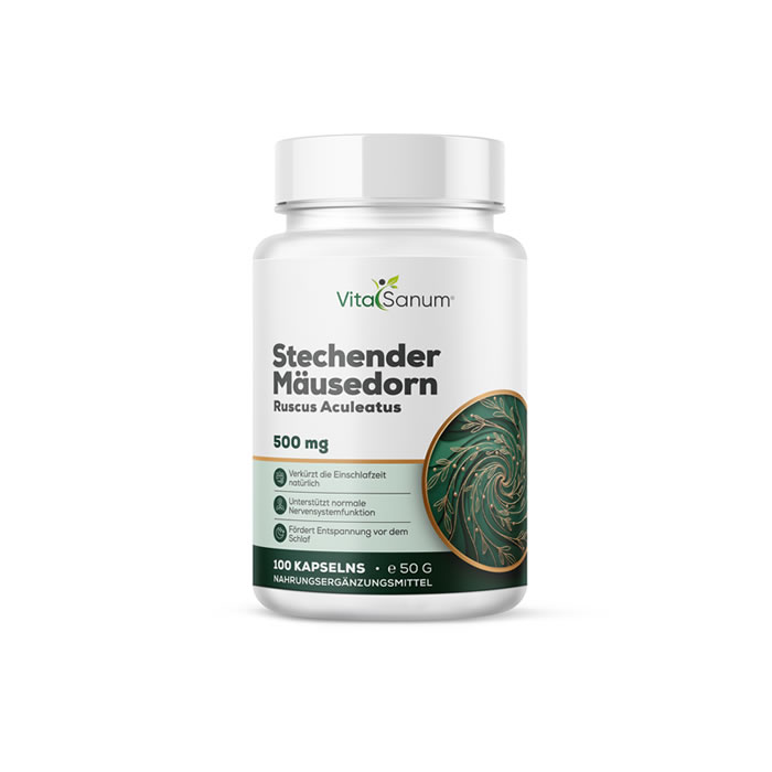 VitaSanum® Stechender Mäusedorn – Ruscus aculeatus – 500 mg – 100 Kapseln VitaSanum® Stechender Mäusedorn – Ruscus aculeatus – 500 mg – 100 Kapseln