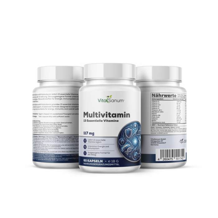 VitaSanum® – Multivitamin – 13 essentielle Vitamine – 30 vegane Kapseln – Bild 2
