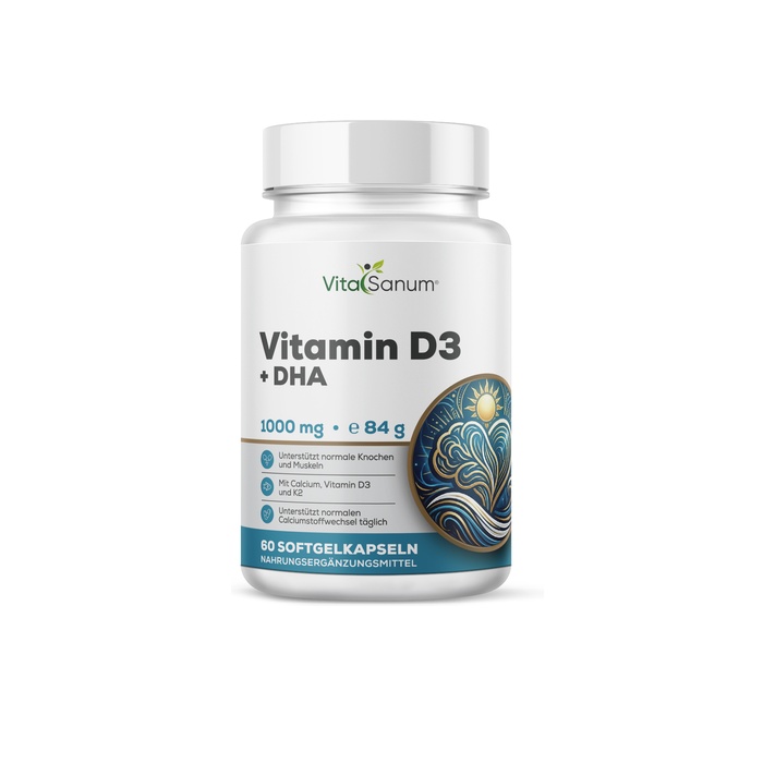 VitaSanum® - DHA + Vitamin D3 1000 mg 60 Kapseln VitaSanum® - DHA + Vitamin D3 1000 mg 60 Kapseln