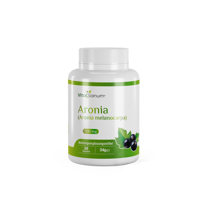 VitaSanum® - Aronia (Aronia melanocarpa) 500 mg 60 Kapseln VitaSanum® - Aronia (Aronia melanocarpa) 500 mg 60 Kapseln