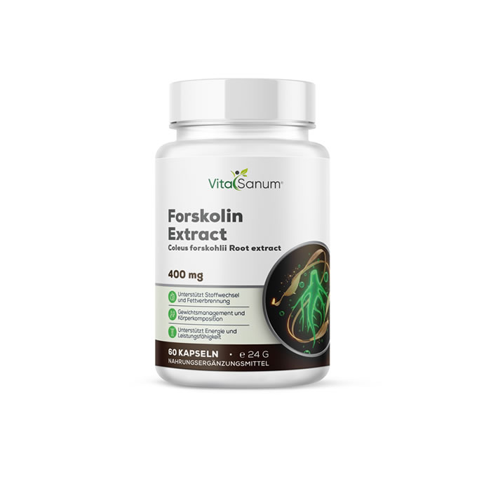 VitaSanum® - Forskolin (Indische Buntnessel) (Coleus Forskohlii) 400 mg 60 Kapseln VitaSanum® - Forskolin (Indische Buntnessel) (Coleus Forskohlii) 400 mg 60 Kapseln