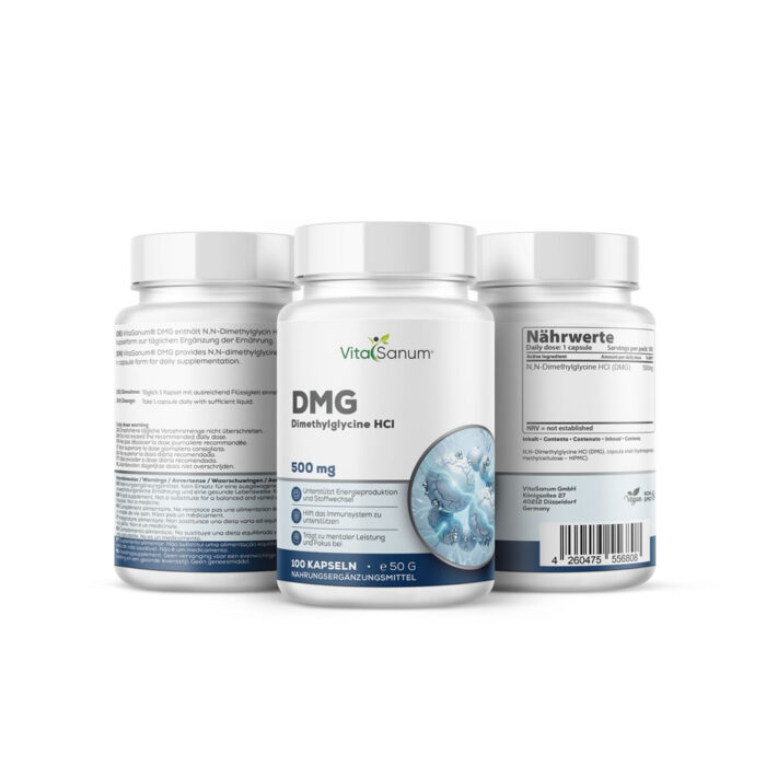 VitaSanum®- DMG (N,N-Dimethylglycine HCl) 500 mg 100 Kapseln