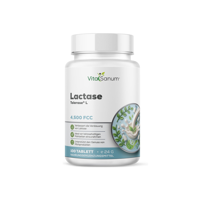 VitaSanum®- Lactase 4500 FCC 100 Tabletten VitaSanum®- Lactase 4500 FCC 100 Tabletten