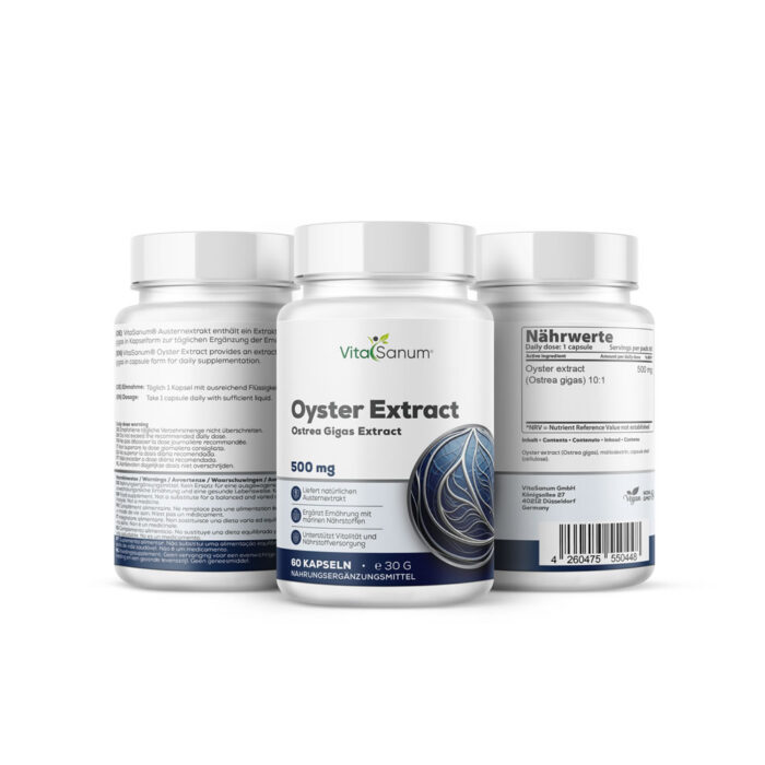 VitaSanum®- Austernextrakt (Ostrea gigas thunberg) 500 mg 60 Kapseln
