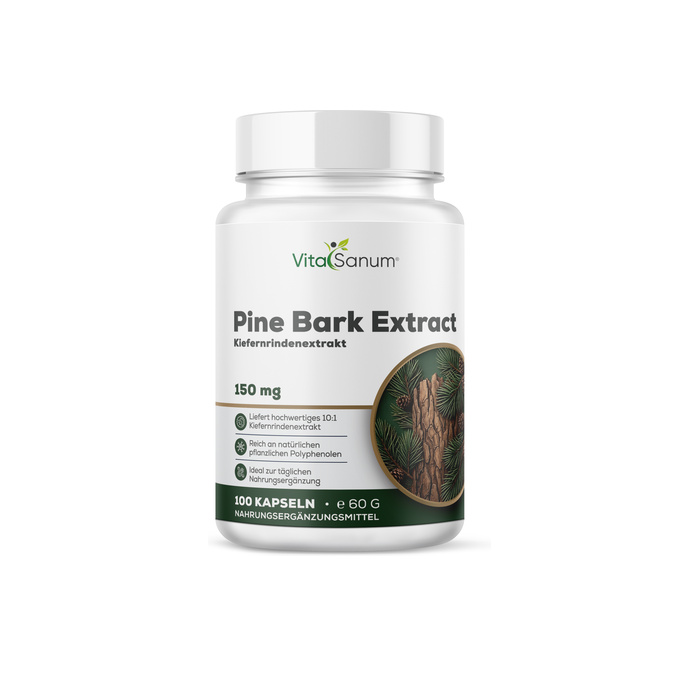VitaSanum®- Kiefernrinde (Pinus massoniana Lamb.) 150 mg 100 Kapseln VitaSanum®- Kiefernrinde (Pinus massoniana Lamb.) 150 mg 100 Kapseln