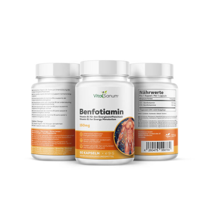 VitaSanum® Benfotiamin 150 mg – 60 Kapseln