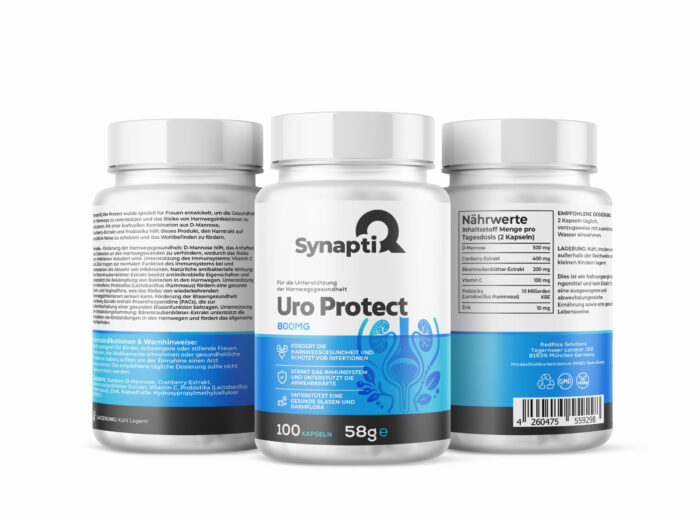 SynaptiQ® - Uro Protect – Unterstützung der Harnwegsgesundheit 800 mg 100 Kapseln