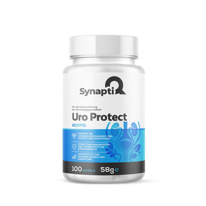 SynaptiQ® - Uro Protect – Unterstützung der Harnwegsgesundheit 800 mg 100 Kapseln SynaptiQ® - Uro Protect – Unterstützung der Harnwegsgesundheit 800 mg 100 Kapseln