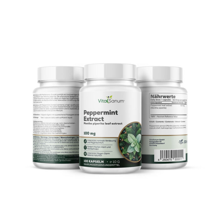 VitaSanum® Pfefferminze (Mentha piperita) 100 mg – 100 Kapseln