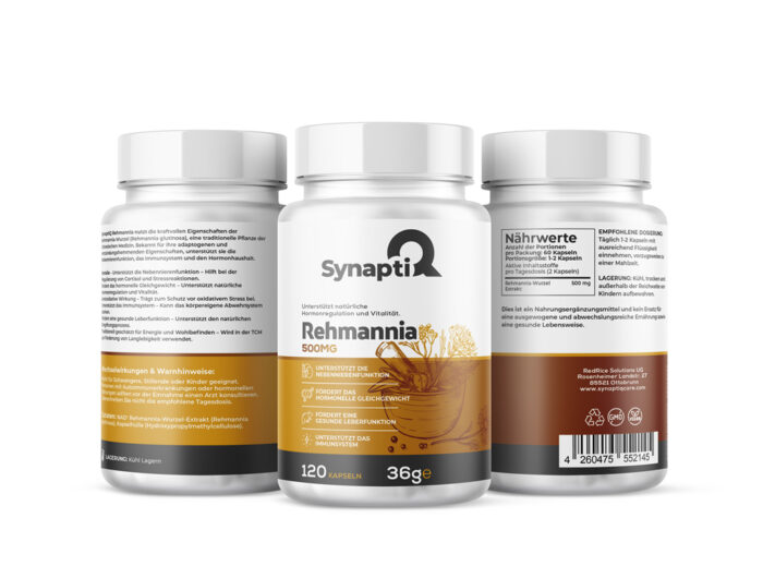 SynaptiQ® Rehmannia 500 mg 120 Kapseln