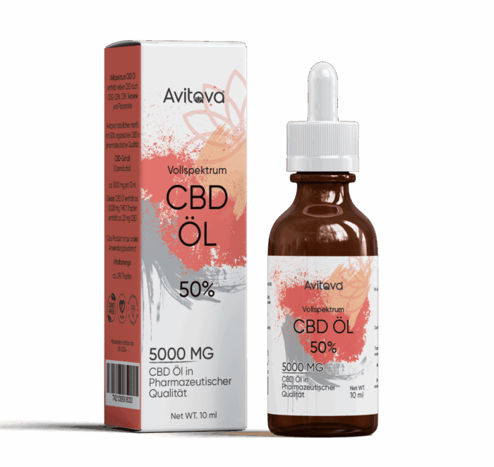 Avitava 50% CBD Öl im Vollspektrum 10 ml