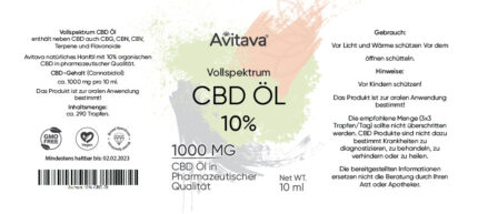 Avitava 10% 10ml Label Design-01