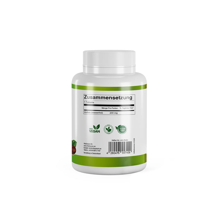 https://cdn.shopify.com/s/files/1/0915/8665/8688/files/Koffein-back.jpg?v=1746265746 VitaSanum® - Koffein 200 mg 200 Tabletten