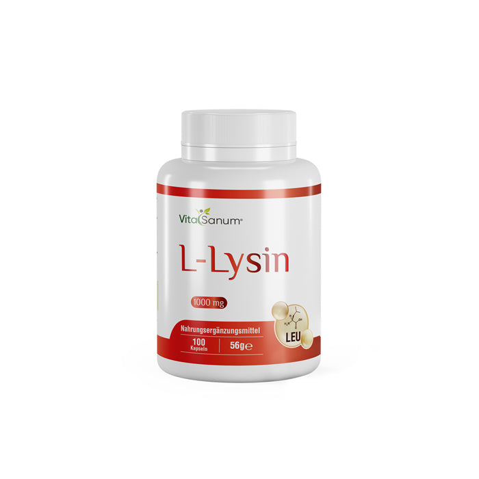 https://cdn.shopify.com/s/files/1/0915/8665/8688/files/L-Lysin-front_jpg.jpg?v=1746265738 VitaSanum®- L-Lysin 1000 mg 100 Kapseln