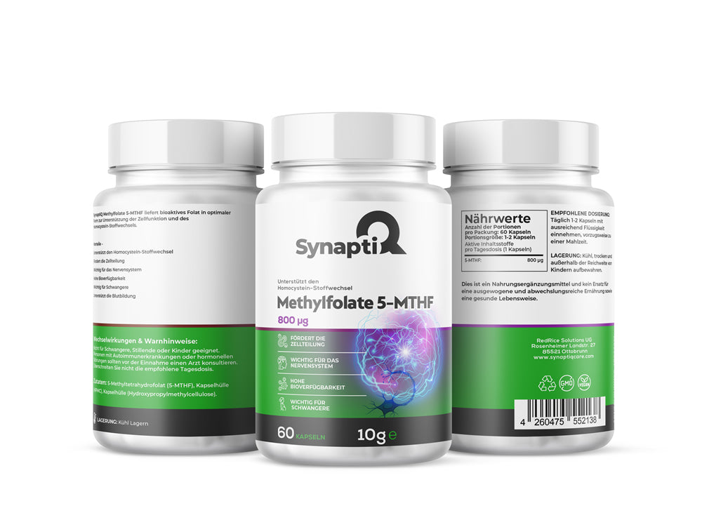 SynaptiQ® Methylfolate 5-MTHF 60 Kapseln 400 µg