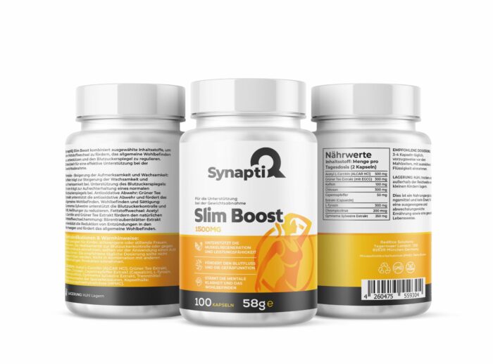 SynaptiQ® - Slim Boost – Unterstützung bei der Gewichtsabnahme 1500 mg 100 Kapseln