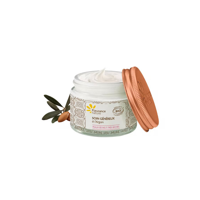 https://cdn.shopify.com/s/files/1/0915/8665/8688/files/cremegesicht_jpg.jpg?v=1746265799 Fleurance Nature GROSSZÜGIGE BEHANDLUNG MIT BIO-ARGAN