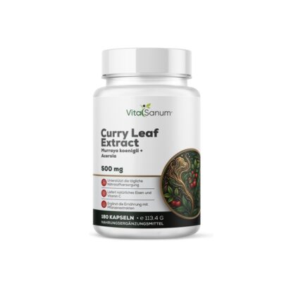 VitaSanum® Curryblatt-Extrakt (Murraya koenigii) + Acerola – 470 mg Curryblatt-Extrakt Tagesportion