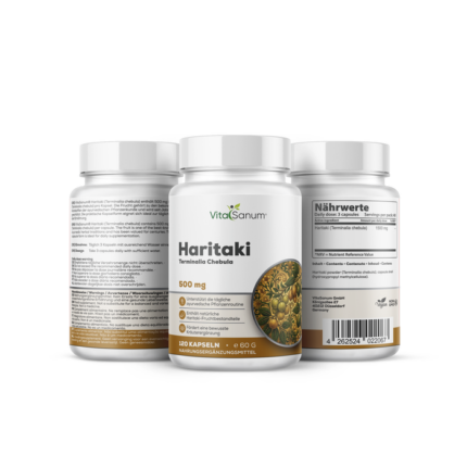 VitaSanum® Haritaki (Terminalia chebula) – 1500 mg Tagesportion – 120 Kapseln
