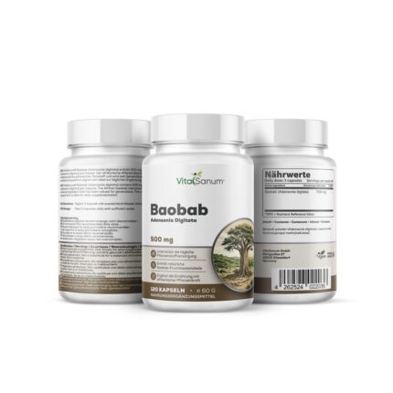 VitaSanum® Baobab (Adansonia digitata) – 1500 mg Tagesportion – 120 Kapseln