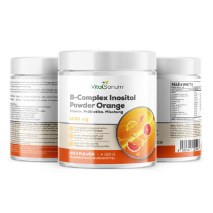 VitaSanum® B-Complex Inositol Powder Orange – 3 g Tagesportion – 180 g